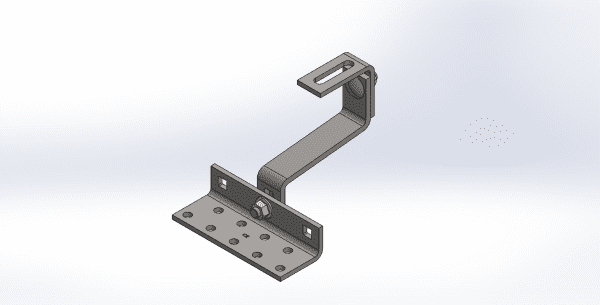 Montageset - Schrägdach/Ziegeldach - für 4 x PV-Module (hochkant 2x2-nebeneinander 1x4)
