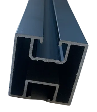 Produktbild für Montageschiene Typ 2 Schwarz - Standard (1-6mm)
