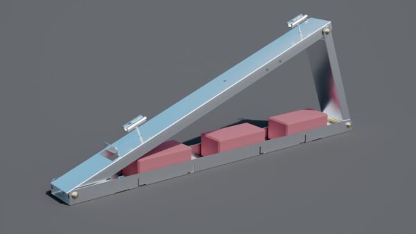 Produktbild für Flachdach-Aufständerung - Flat-Flex-Set - für 1 x PV-Modul 35° Süd-Ausrichtung