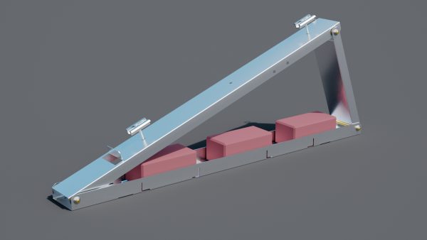 Produktbild für Flachdach-Aufständerung - Flat-Flex-Set - für 2 x PV-Module 35° (nebeneinander)