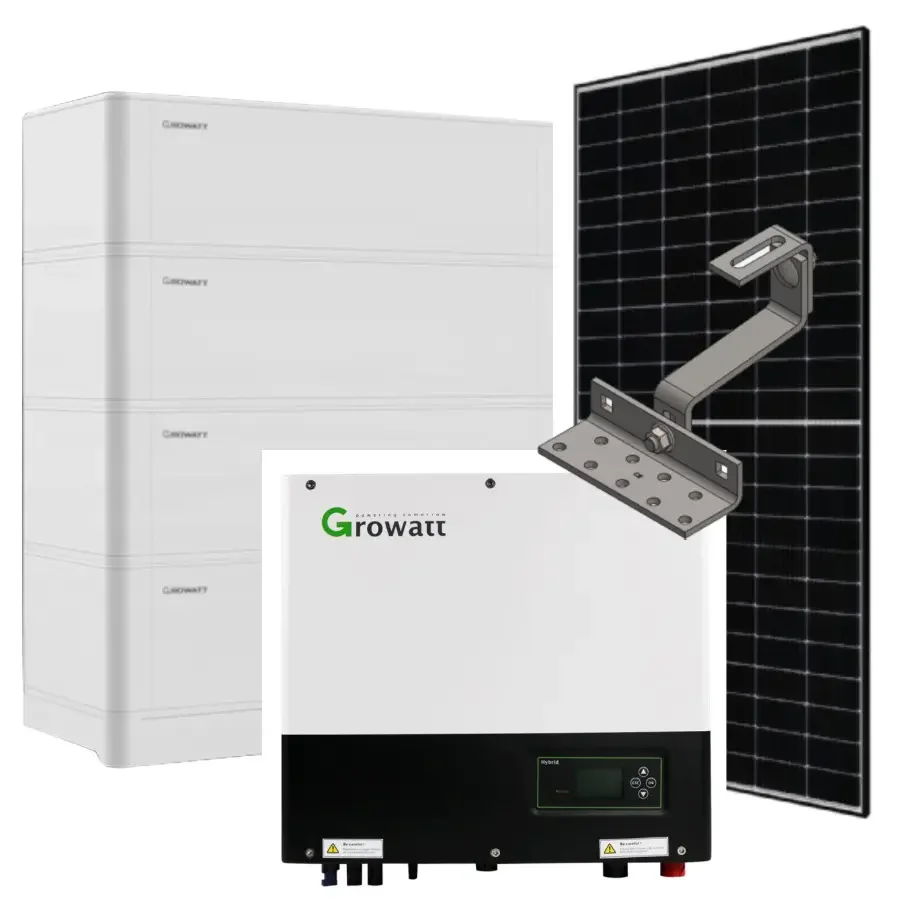 Photovoltaik Komplettanlage 5 kWp mit Speicher - PV Module, Wechselrichter, Speicher, Dachhaken