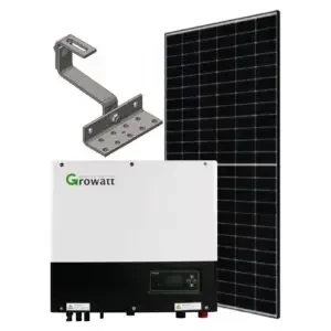 Photovoltaik Komplettanlage 5kWp - JA Solar PV Module, Growatt SPH Hybridwechselrichter, Dachhaken