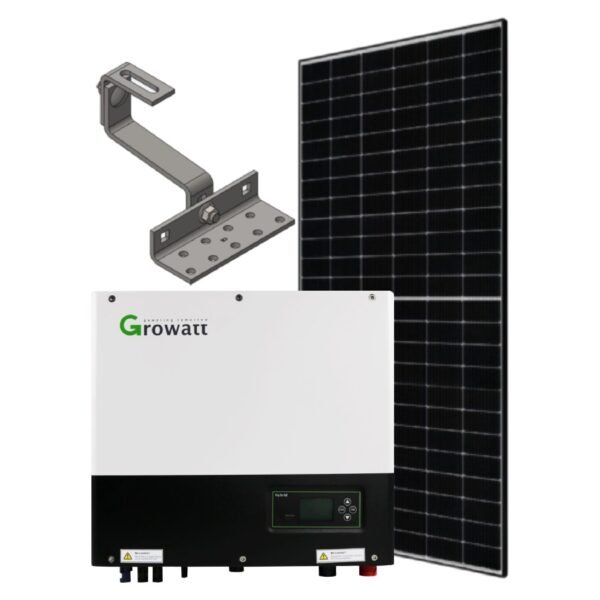 Photovoltaik Komplettanlage 7,5kWp - JA Solar PV Module, Growatt SPH Hybridwechselrichter,Dachhaken