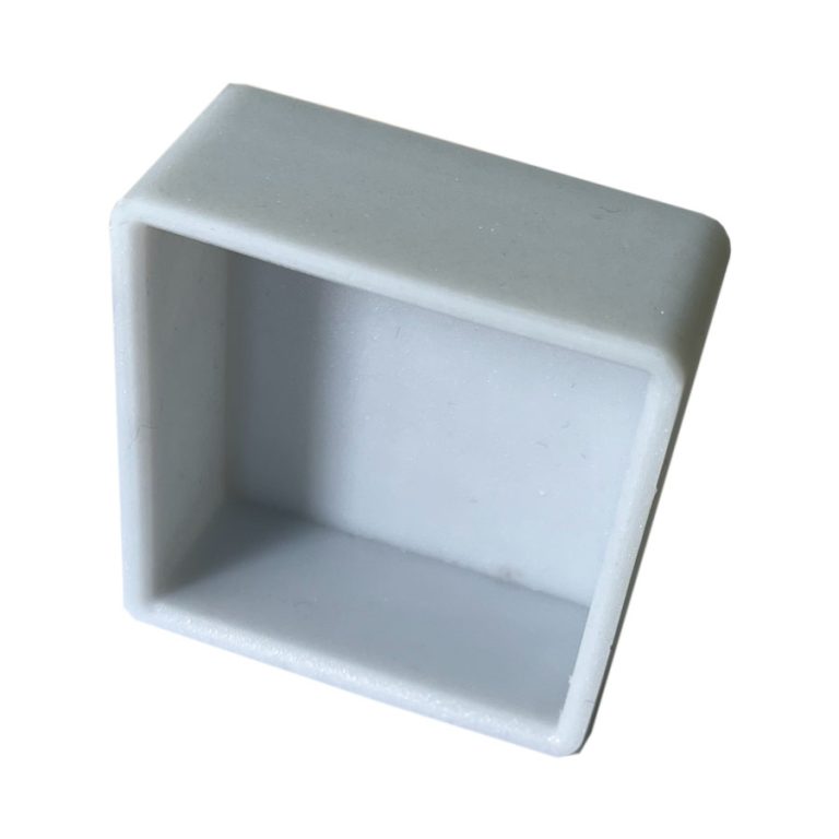 Produktbild für Endkappe silber/grau- EPDM- 40x40x20mm
