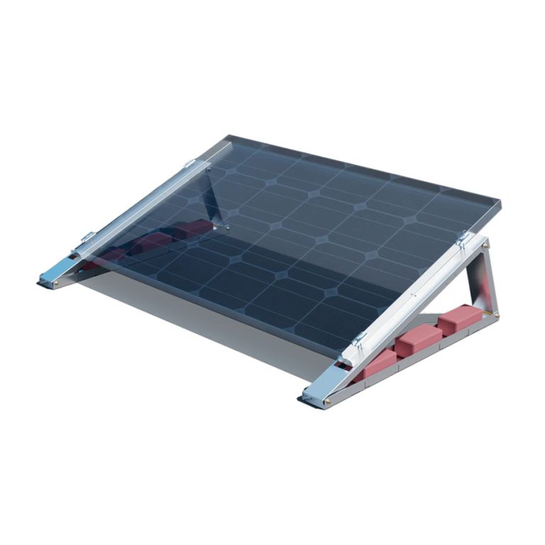 Flachdach-Aufständerung - "Flat-Flex"-Set - für 1 x PV-Modul