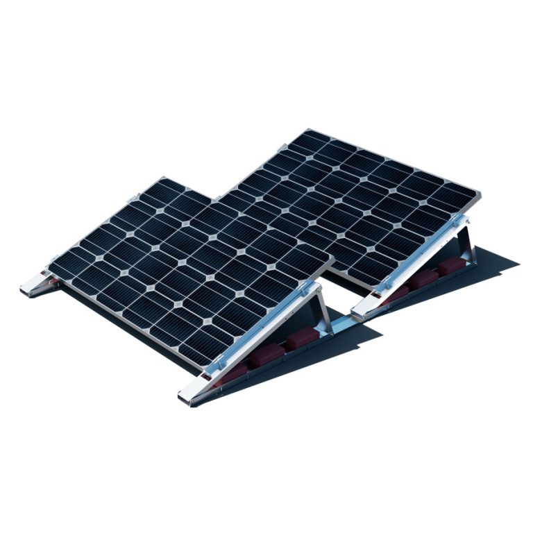 Produktbild für Flachdach-Aufständerung - Flat-Flex-Set - für 2 x PV-Module (hintereinander)