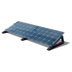 FlatFlex - Flachdach-Aufständerung Set Black Line 2 PV-Module nebeneinander Beispielbild mit PV-Modulen