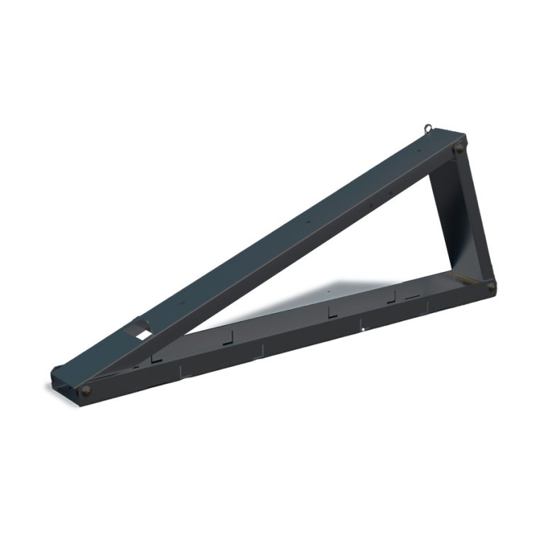 FlatFlex Flachdach-Aufständerung Black Line für PV Module Neigungswinkel (10°/15°/20°) - aufgebaut
