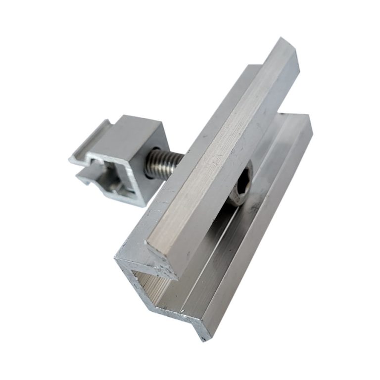 Produktbild für Mittelklemme mit Klick-System (silber- unbehandelt)