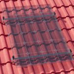Montageset - Schrägdach/Ziegeldach - für ein PV-Module (hochkant)