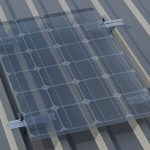Montageset - Trapezblech - für ein PV-Module (hochkant)