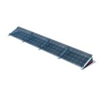 Flachdach Montageset FlatFlex für 4 PV-Module nebeneinander. Flachdach-Aufständerung inklusive Zubehör, Modul-Rahmenhöhe 30-35 mm