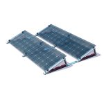 Montageset für 4 PV-Module mit einstellbarem Neigungswinkel. Beispiel Südausrichtung.