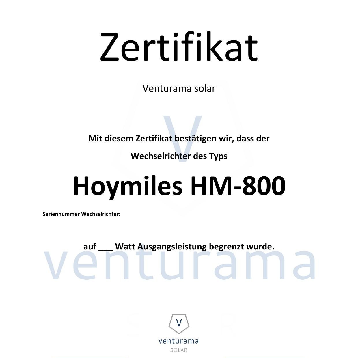 Hoymiles Wechselrichter drosseln - 800W auf 600W begrenzen