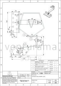 Produktdetails PV Dachhaken 3-fach verstellbar Edelstahl MT123 (1.4301) Standard