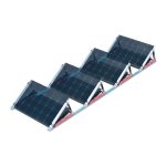 Produktbild - FlatFlex Flachdach-Aufständerung 4 PV-Module 35° hintereinander (zeigt Symbolisch den Aufbau der Aufständerung)