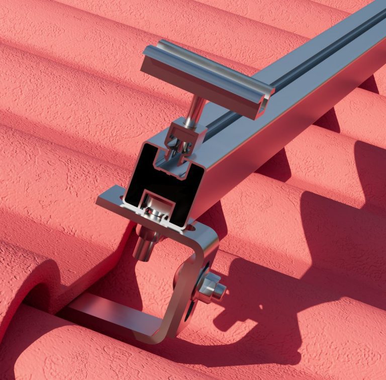 Produktbild Mittelklemme mit Klick-System (schwarz, eloxiert)