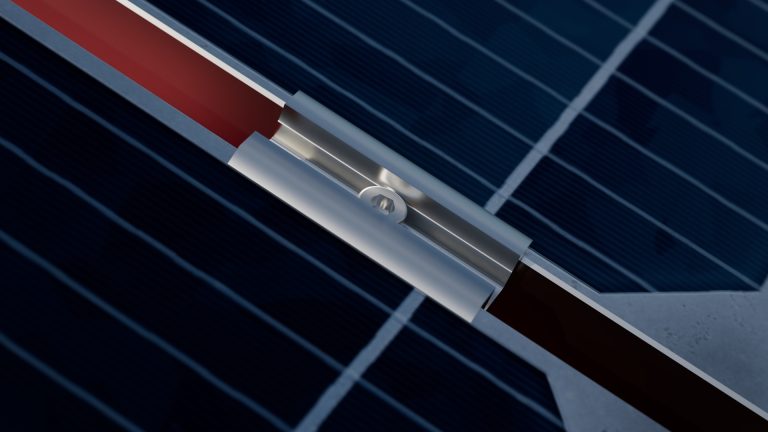 Produktbild Mittelklemme mit Klick-System (schwarz, eloxiert)