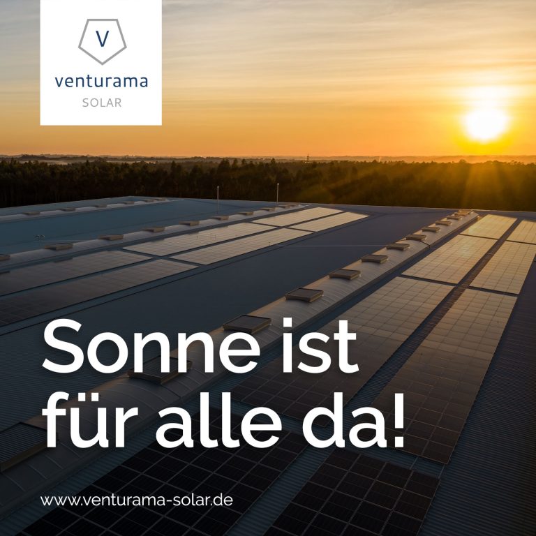 Plakat venturama Solar - Sonne ist für alle da!
