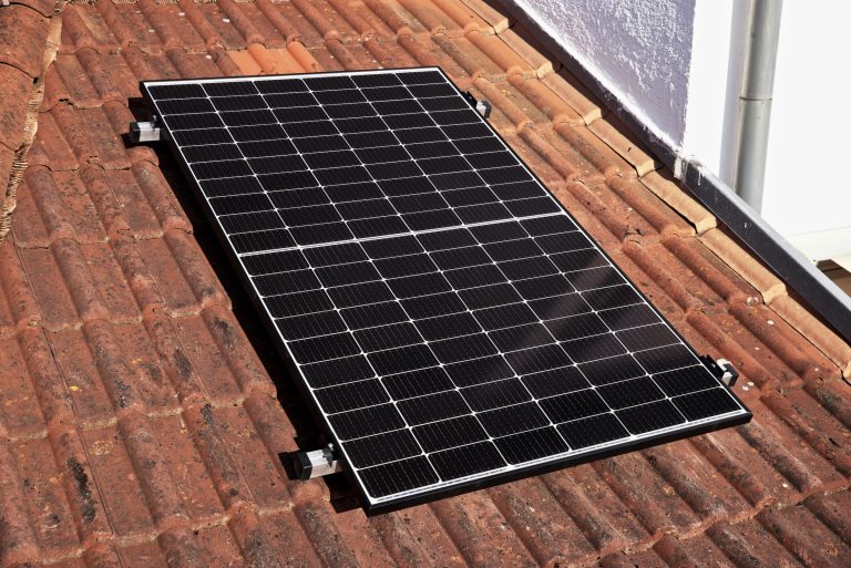 Montageset - Schrägdach/Ziegeldach - für ein PV-Module (hochkant)