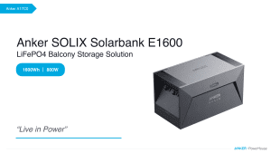 Datenblatt:Anker SOLIX Solarbank E1600 Balkonkraftwerk Speicher