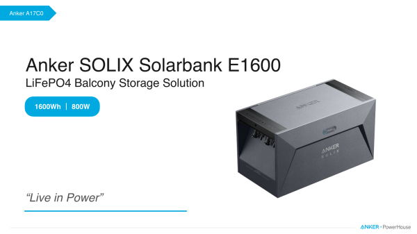 Datenblatt:Anker SOLIX Solarbank E1600 Balkonkraftwerk Speicher