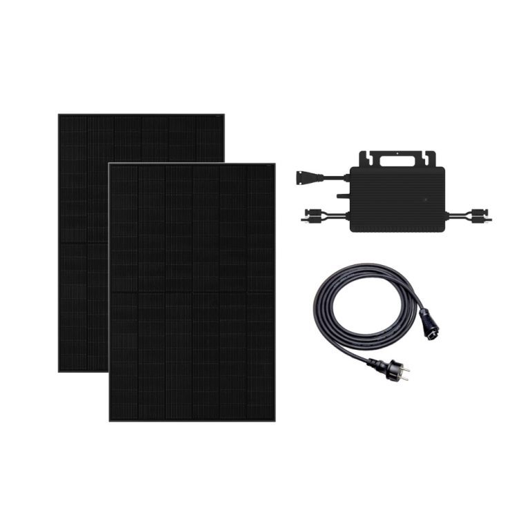 Produktbild Balkonkraftwerk 800W mit 2 PV Modul JA Solar und Hoymiles HMS-800W-2T