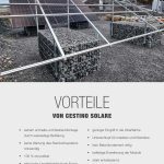 Broschüre: Vorteile der Cestino Solare Plurale – PV Unterkonstruktion mit 2 Gabionen