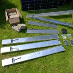 Einzelteile FlatFlex - Flachdach-Aufständerung Set für 1 PV-Modul 35° Süd-Ausrichtung
