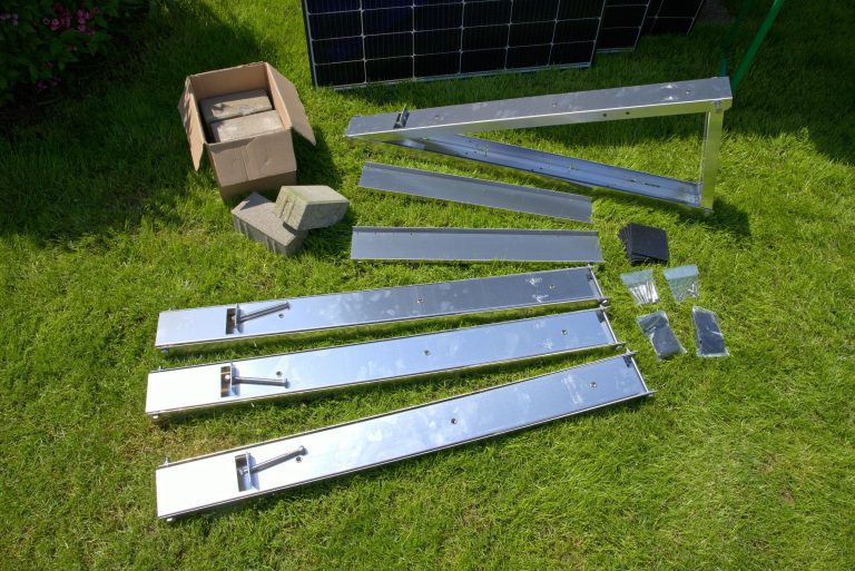 Einzelteile FlatFlex - Flachdach-Aufständerung Set für 1 PV-Modul 35° Süd-Ausrichtung