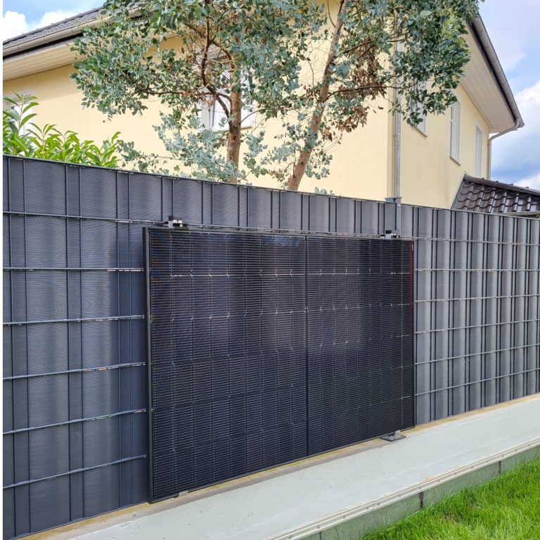 Halterung an der Fassade Balkonkraftwerk Halterung für Balkon und Zaun - Set für 1 PV Modul