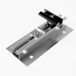 Wandbefestigung - Trapezschiene mit Endklemme