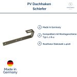 Vorteile PV Dachhaken Schiefer Edelstahl