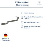 Vorteile PV Dachhaken Biberschwanz Edelstahl