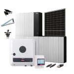 Produktbild Set PV Anlage 10kW mit Fronius Wechselrichter, LG Speicher 8.6 und Unterkonstruktion für Flachdach