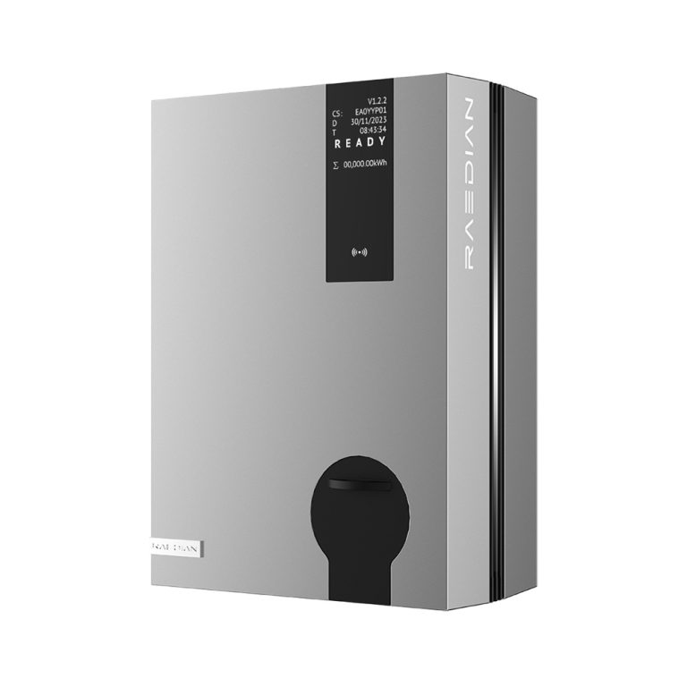 Produktbild RAEDIAN NEO Wallbox 22KW mit Typ2 Buchse - Silbermetallic