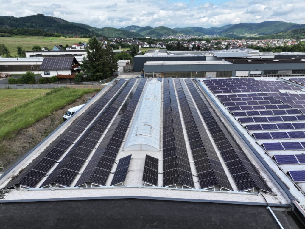 Solaranlage auf dem Dach von venturama Solar