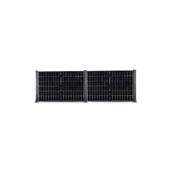 Produktbild BasicPVence Solarzaun 1,20m hoch mit zwei PV Modulen