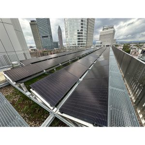 FlatFlex Flachdach-Aufständerung Beispielanwendung