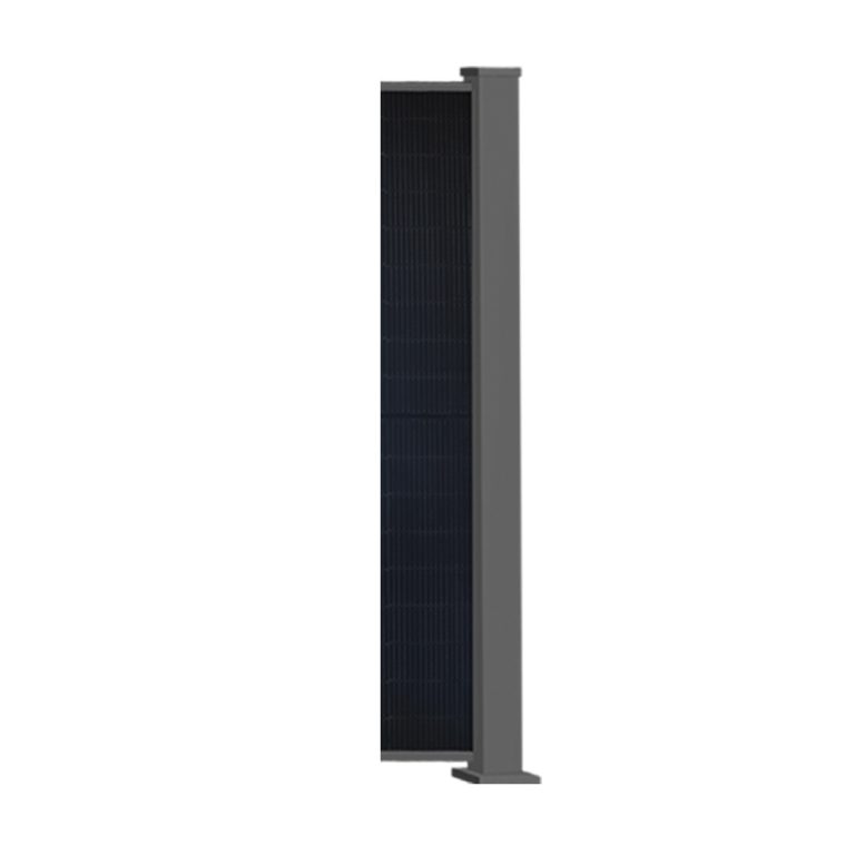 PowerPVence Zaunpfosten mit dem passenden PV Modul