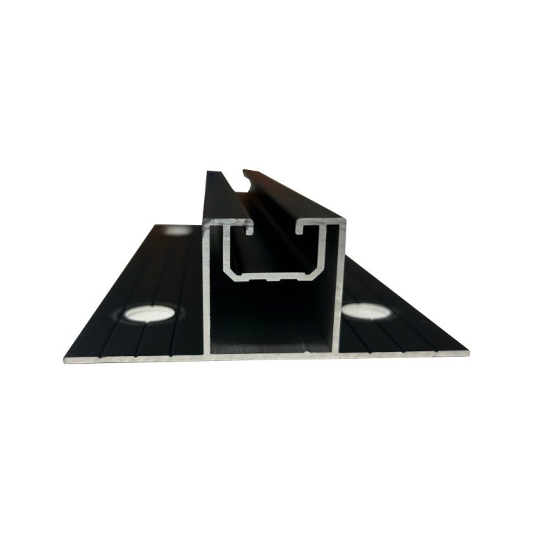 Produktbild Montageschiene 200 mm schwarz für Fassaden