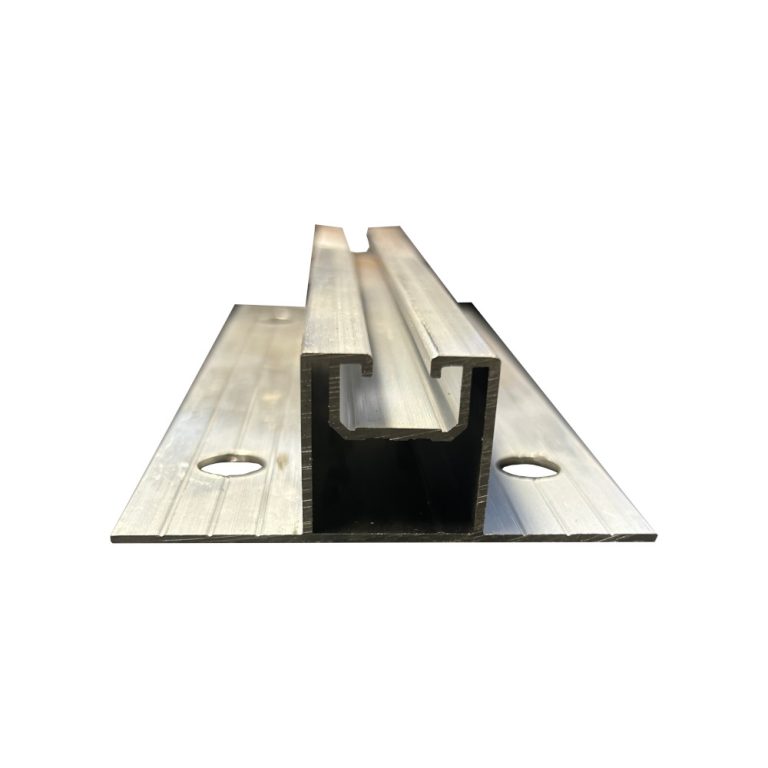 Produktbild Montageschiene 200 mm für Fassaden blank von vorne