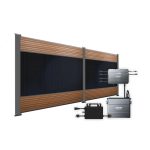 Produktbild FlexPVence Solarzaun 2,0 x 3,75 m mit 2 Modulen und Speicher