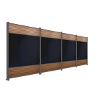 Produktbild FlexPVence Solarzaun 1,80m hoch mit vier PV Modulen