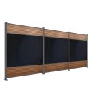 Produktbild FlexPVence Solarzaun 1,80m hoch mit drei PV Modulen