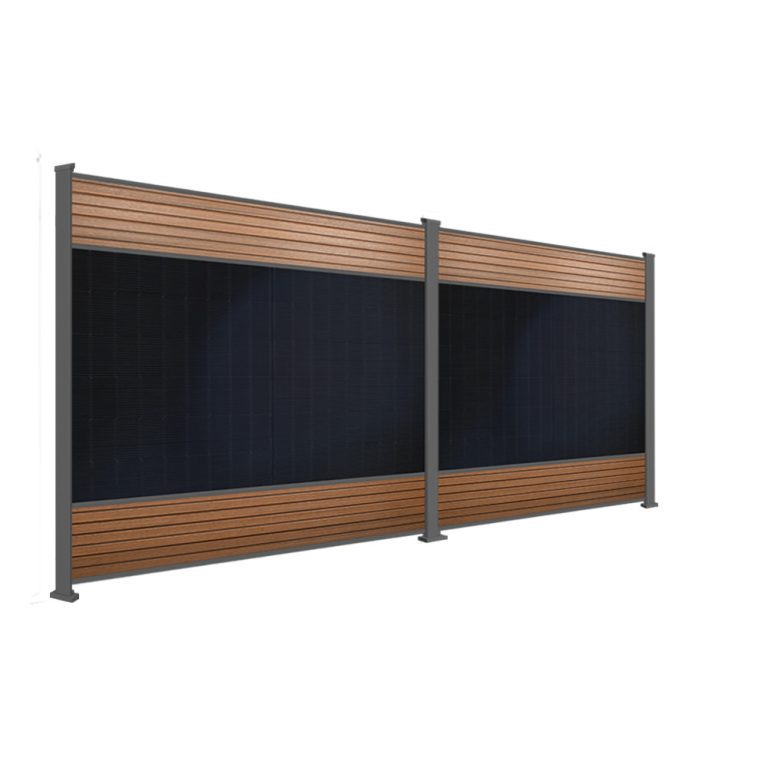 Produktbild - FlexPVence Solarzaun 1,80m hoch mit zwei PV Modulen