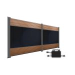 ProduktBild FlexPVence Solarzaun 2,0 x 3,75 m mit 2 Modulen und Wechselrichter