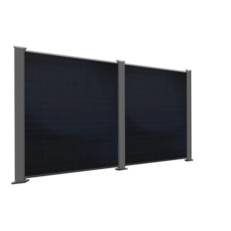 Produktbild PowerPVence Solarzaun 1,80m hoch mit zwei PV Modulen