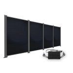 Produktbild PowerPVence Solarzaun 1,80m hoch mit vier PV Modulen und Wechselrichter