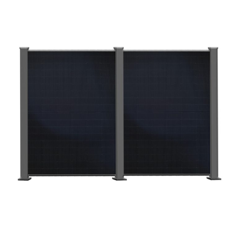 Produktbild PowerPVence Solarzaun 1,80m hoch mit zwei PV Modulen